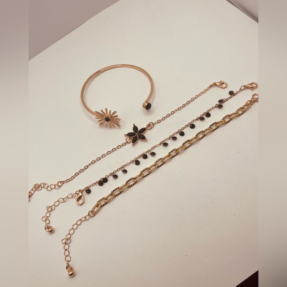 Set bracelet for women imitation diamond 4 pieces